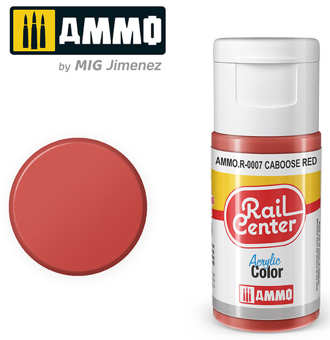 AMMO R-0007 | Caboose Red (15 ML) | Acrylic Paints By Mig Jimenez