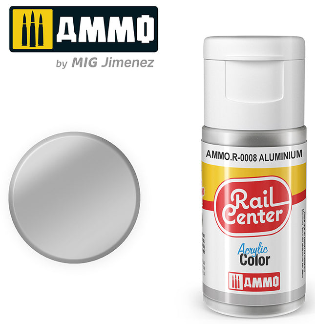AMMO R-0008 | Aluminium (15 ML) | Acrylic Paints By Mig Jimenez