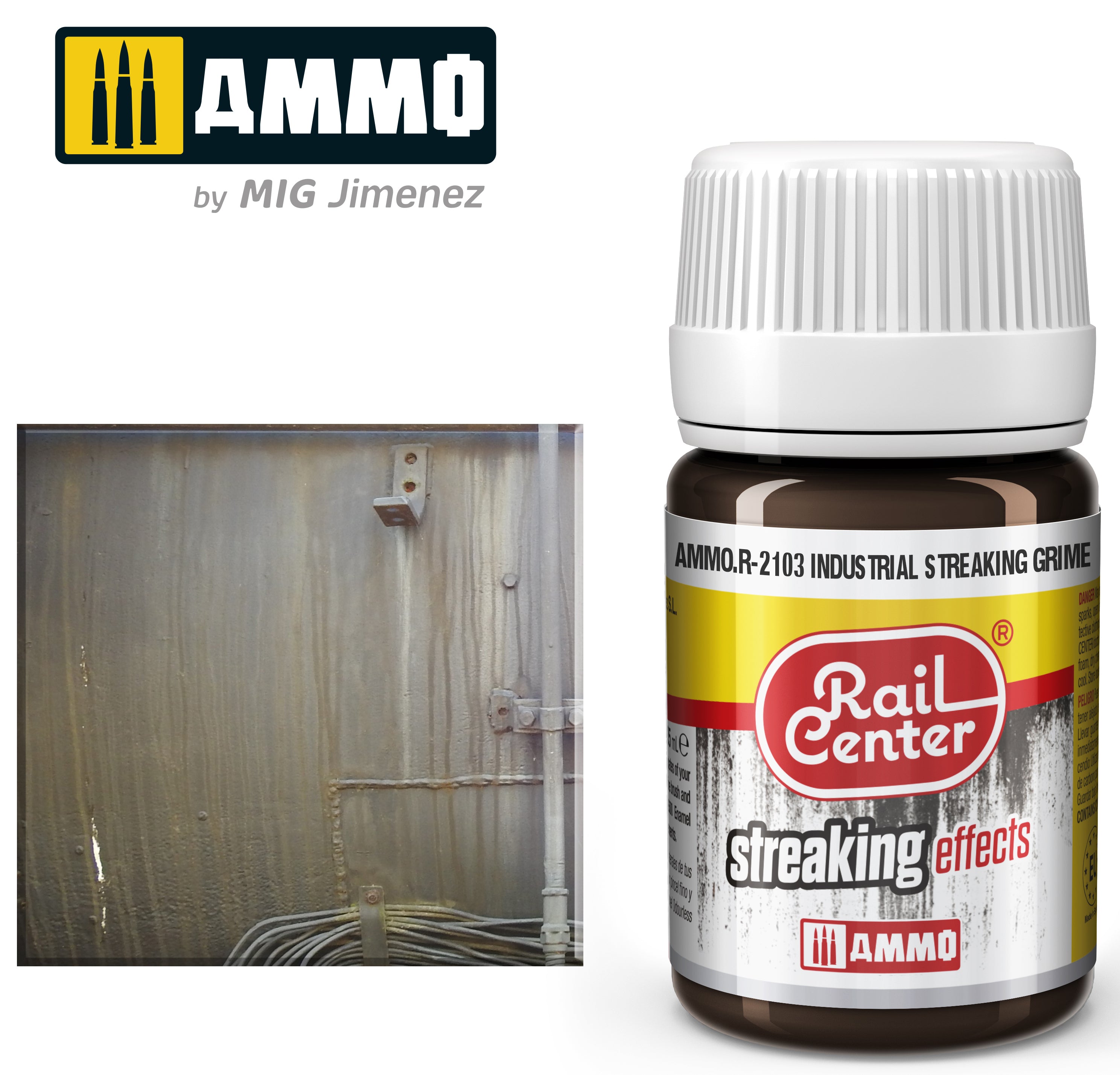 AMMO R-2103 | Industrial Streaking Grime (35 ML) | Acrylic Paints By Mig Jimenez