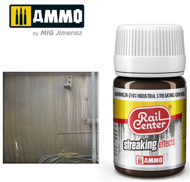 AMMO R-2103 | Industrial Streaking Grime (35 ML) | Acrylic Paints By Mig Jimenez