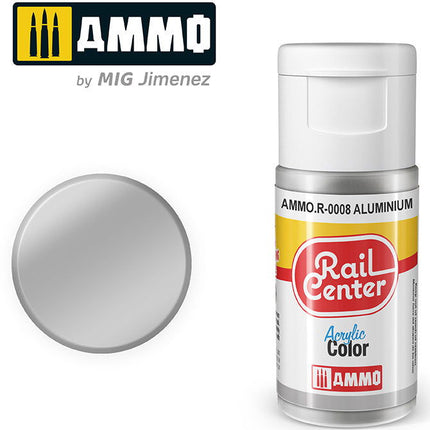 AMMO R-0008 | Aluminium (15 ML) | Acrylic Paints By Mig Jimenez - Squeaky's Trains