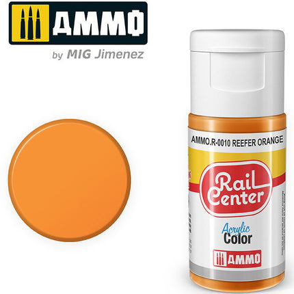 AMMO R-0010 | Reefer Orange (15 ML) | Acrylic Paints By Mig Jimenez - Squeaky's Trains