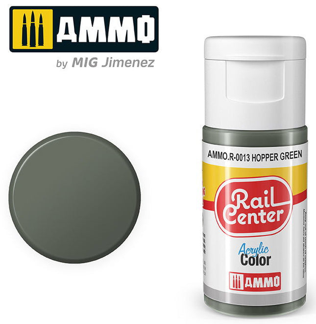 AMMO R-0013 | Hopper Green (15 ML) | Acrylic Paints By Mig Jimenez - Squeaky's Trains