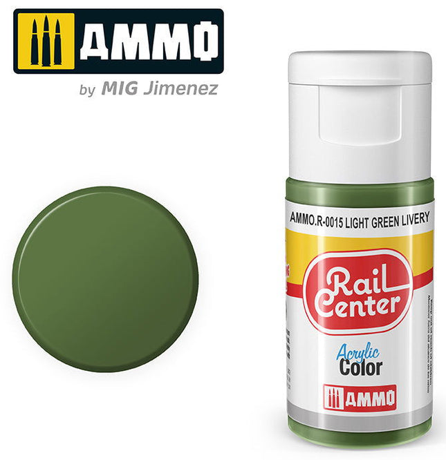 AMMO R-0015 | Light Green (15 ML) | Acrylic Paints By Mig Jimenez - Squeaky's Trains