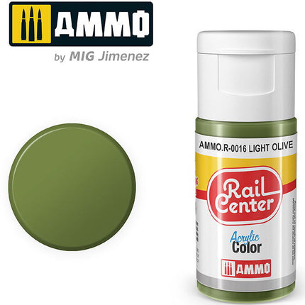 AMMO R-0016 | Light Olive (15 ML) | Acrylic Paints By Mig Jimenez - Squeaky's Trains