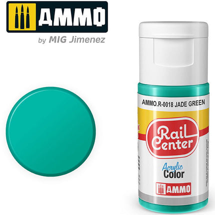 AMMO R-0018 | Jade Green (15 ML) | Acrylic Paints By Mig Jimenez - Squeaky's Trains