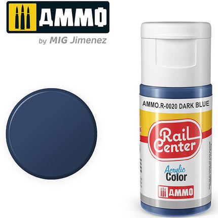 AMMO R-0020 | Dark Blue (15 ML) | Acrylic Paints By Mig Jimenez - Squeaky's Trains