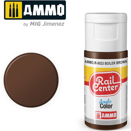 AMMO R-0023 | Boiler Brown (15 ML) | Acrylic Paints By Mig Jimenez - Squeaky's Trains