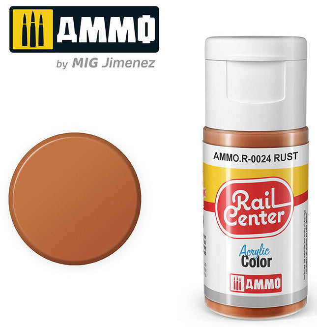 AMMO R-0024 | Rust (15 ML) | Acrylic Paints By Mig Jimenez - Squeaky's Trains