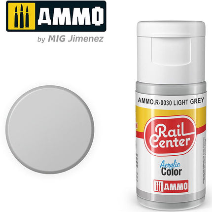 AMMO R-0030 | Light Gray (15 ML) | Acrylic Paints By Mig Jimenez - Squeaky's Trains