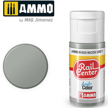 AMMO R-0039 | Wagon Gray (15 ML) | Acrylic Paints By Mig Jimenez - Squeaky's Trains