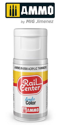 AMMO R-0500 | Rail Center Acrylic Thinner (15 ML) | Acrylic Paints By Mig Jimenez - Squeaky's Trains