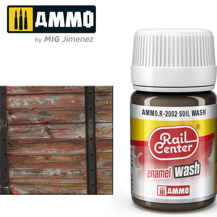 AMMO R-2002 | Soil Wash (35 ML) | Acrylic Paints By Mig Jimenez - Squeaky's Trains