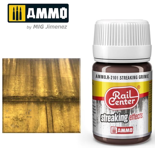 AMMO R-2101 | Streaking Grime (35 ML) | Acrylic Paints By Mig Jimenez - Squeaky's Trains