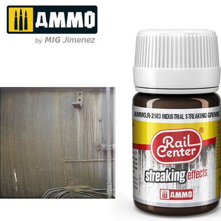 AMMO R-2103 | Industrial Streaking Grime (35 ML) | Acrylic Paints By Mig Jimenez - Squeaky's Trains