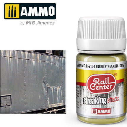 AMMO R-2104 | Fresh Streaking Dust (35 ML) | Acrylic Paints By Mig Jimenez - Squeaky's Trains