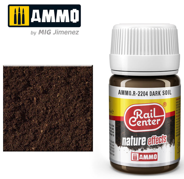 AMMO R-2204 | Dark Soil (35 ML) | Acrylic Paints By Mig Jimenez - Squeaky's Trains