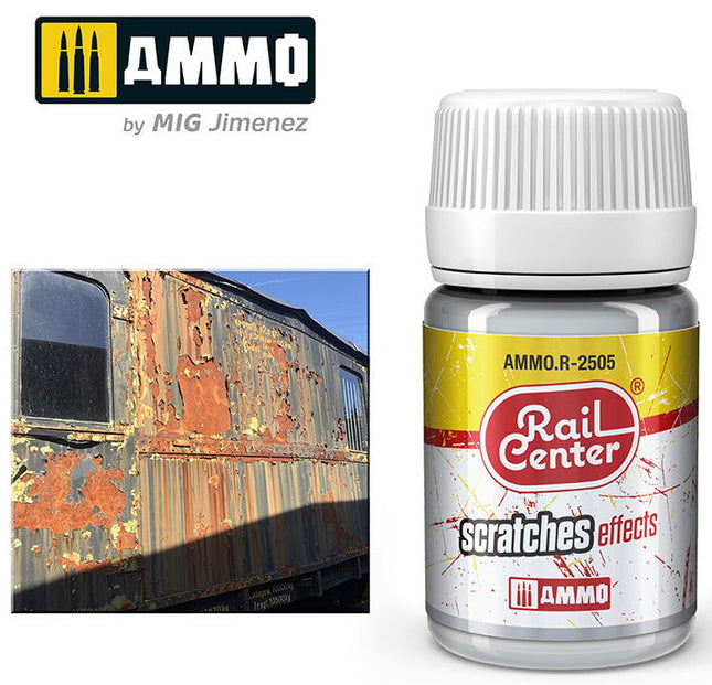 AMMO R-2505 | Scratches Effect (35 ML) | Acrylic Paints By Mig Jimenez - Squeaky's Trains