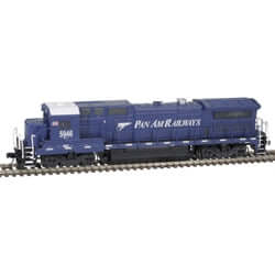 Atlas 40005168 | GE Dash 8-40B with Deck Ditch Lights - LokSound and DCC - Master(R) Gold - Pan Am MEC 5946 (blue, white) | N Scale - Squeaky's Trains