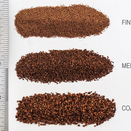 Woodland Scenics 79 | Brown Medium Ballast Bag - ballast texture close-up
