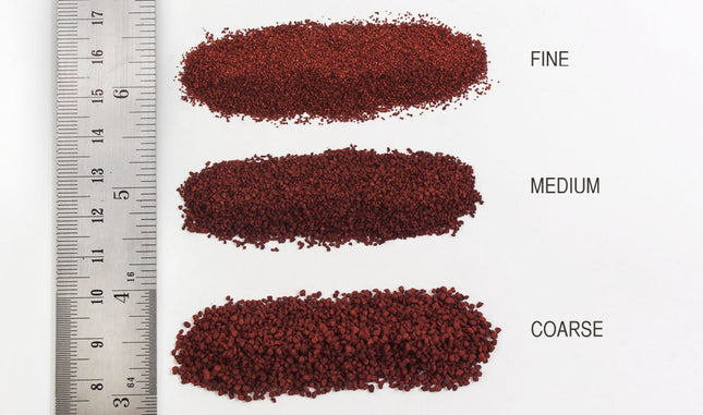 Woodland Scenics 84 | Iron Ore Coarse Ballast Bag - ballast texture close-up