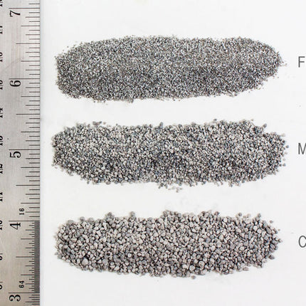 Woodland Scenics 94 | Gray Blend Medium Ballast - 24 oz Bag - ballast texture close-up