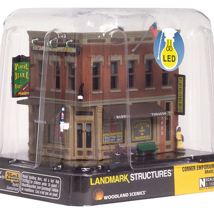 Woodland Scenics BR4923 Corner Emporium N Scale - package