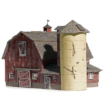 Woodland Scenics 4932 | Old Weathered Barn - Assembled Building | N Scale