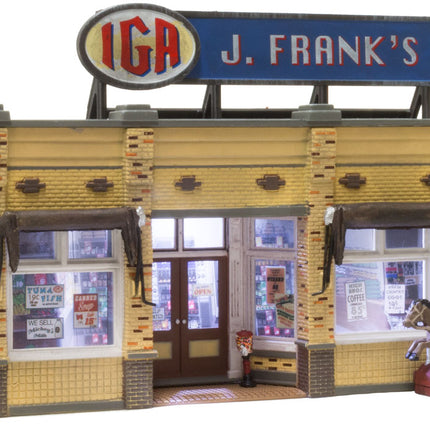Woodland Scenics BR4941 J. Frank's Grocery N Scale - assembled building front
