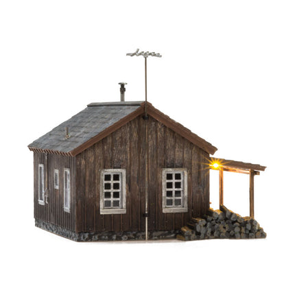 Woodland Scenics 4955 | Rustic Cabin - Assembled Building | N Scale