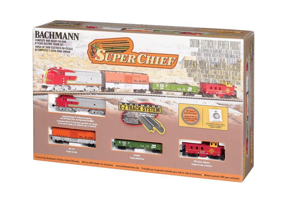 Bachmann Super Chief Train Set N Scale EZ Track
