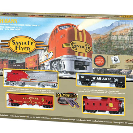 Bachmann 647 | Santa Fe Flyer Train Set | HO Scale - Squeaky's Trains