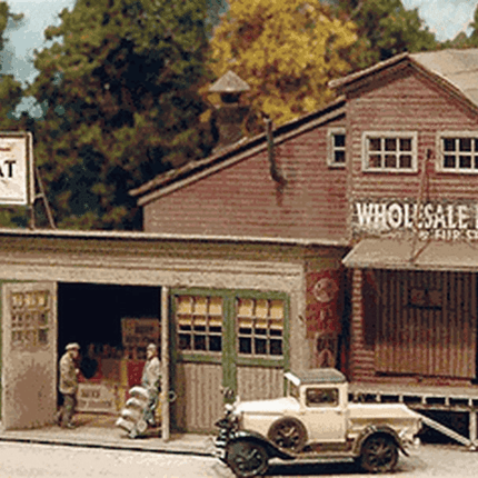 Bar Mills 112 | "Four Fingered Tony's" Wholesale Meat and Butcher Shop Kit | HO Scale - Squeaky's Trains