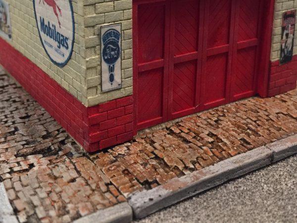 Bar Mills 2020 | Weathered Brick Sidewalk | HO Scale - Squeaky's Trains