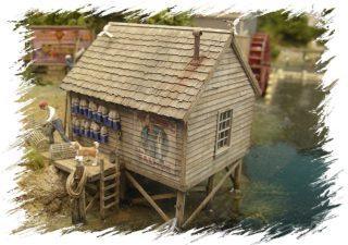 Bar Mills 222 | Weathered Gray Shingles | HO Scale - Squeaky's Trains