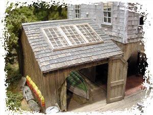 Bar Mills 222 | Weathered Gray Shingles | HO Scale - Squeaky's Trains