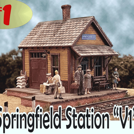Bar Mills 262 | Springfield Station Kit v1 | HO Scale - Squeaky's Trains