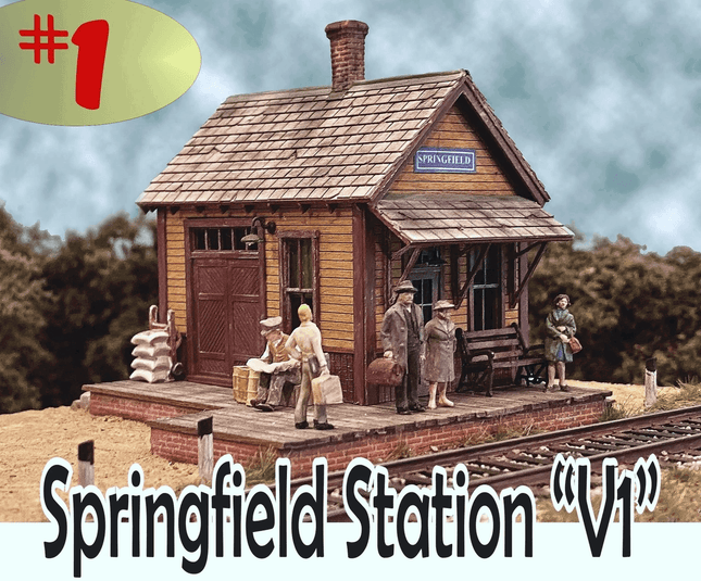 Bar Mills 262 | Springfield Station Kit v1 | HO Scale - Squeaky's Trains