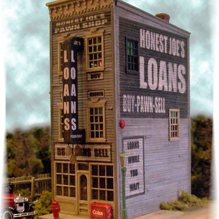 Bar Mills 442 | Honest Joes Pawn and Loan | HO Scale - Squeaky's Trains