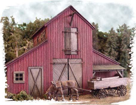 Bar Mills 502 | Barn At Jackson Corners | HO Scale - Squeaky's Trains