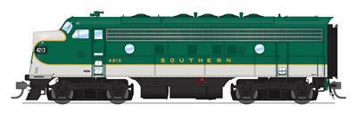Broadway Limited 6679 | EMD F7 A/B Set, SOU 4213/4391, Green & Imitation Aluminum, A-unit Paragon4 Sound/DC/DCC, Unpowered B | HO Scale - Squeaky's Trains