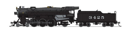 Broadway Limited 6921 | Heavy Pacific 4-6-2, ATSF 3425, In Service Version, Paragon4 Sound/DC/DCC | N Scale - Squeaky's Trains