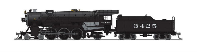 Broadway Limited 6921 | Heavy Pacific 4-6-2, ATSF 3425, In Service Version, Paragon4 Sound/DC/DCC | N Scale - Squeaky's Trains