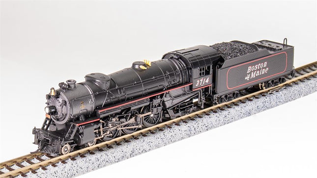 Broadway Limited 6923 | Heavy Pacific 4-6-2, B&M 3714, Speed Lettering, Paragon4 Sound/DC/DCC | N Scale - Squeaky's Trains