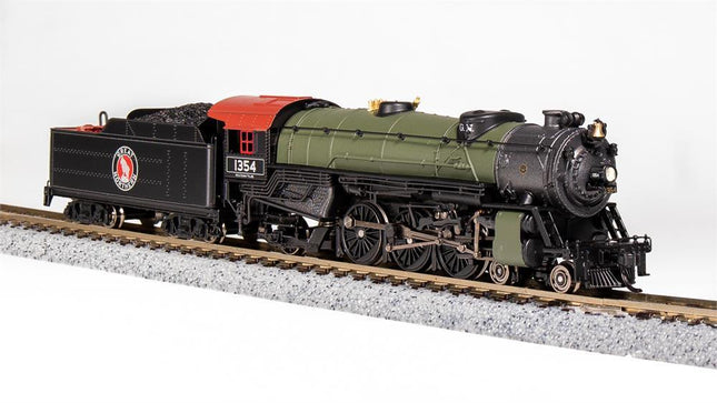 Broadway Limited 6934 | Heavy Pacific 4-6-2, GN 1354, Glacier Green, Paragon4 Sound/DC/DCC | N Scale - Squeaky's Trains