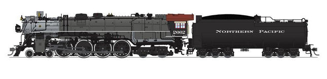 Broadway Limited 6964 | Northern Pacific A-3 4-8-4, #2662, Post-1947, Gray Boiler, Paragon4 Sound/DC/DCC, Smoke | HO Scale - Squeaky's Trains