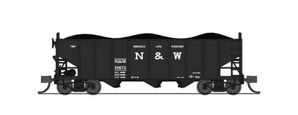 Broadway Limited 7140 | N&W H2a Hopper, N&W, 17" Lettering, 2-pack A | N Scale - Squeaky's Trains