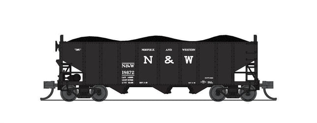 Broadway Limited 7140 | N&W H2a Hopper, N&W, 17" Lettering, 2-pack A | N Scale - Squeaky's Trains