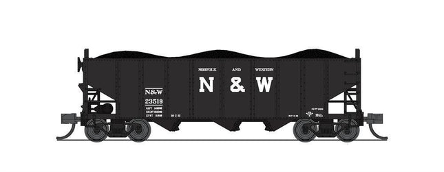 Broadway Limited 7142 | N&W H2a Hopper, N&W, 24" Lettering, 2-pack A | N Scale - Squeaky's Trains