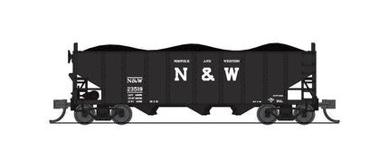 Broadway Limited 7143 | N&W H2a Hopper, N&W, 24" Lettering, 2-pack B | N Scale - Squeaky's Trains